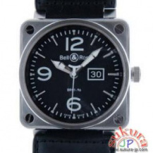 ベル&ロス こぴーBELL&ROSS　BR01-96B-CA　ビッグデイト　46mm　SS　N品