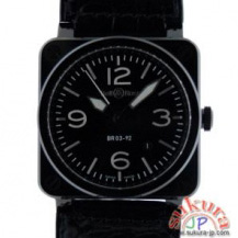 ベル&ロス こぴーBELL＆ROSS　BR03-92　セラミック 42mm ブラック 自動巻 N品