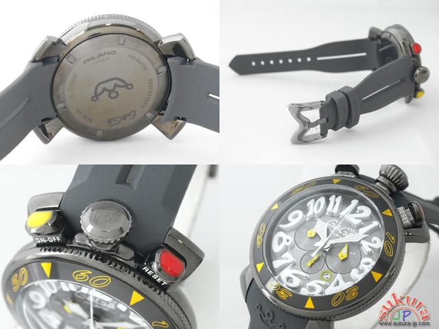 ガガミラノ GAGAMILANO クロノ　48mm　クォーツ 6054.6 グレーラバー