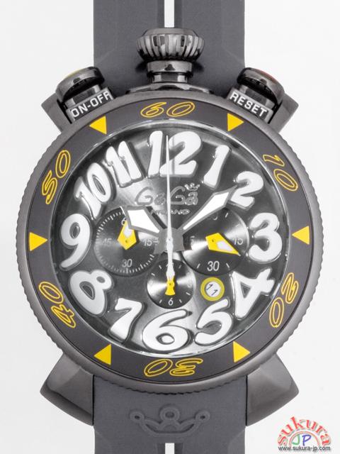 ガガミラノ GAGAMILANO クロノ　48mm　クォーツ 6054.6 グレーラバー