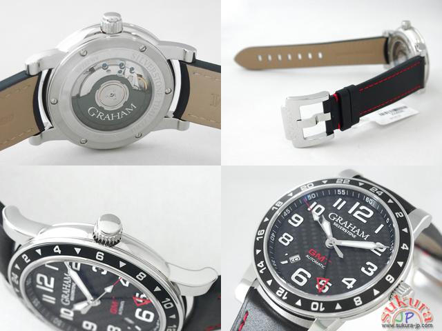 グラハム GRAHAM シルバーストーン　タイムゾーン　GMT 2TAS.B02A ブラックカーボン