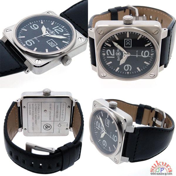 ベル＆ロス　BELL&ROSS　BR01-96B-CA　ビッグデイト　46mm　SS　N品