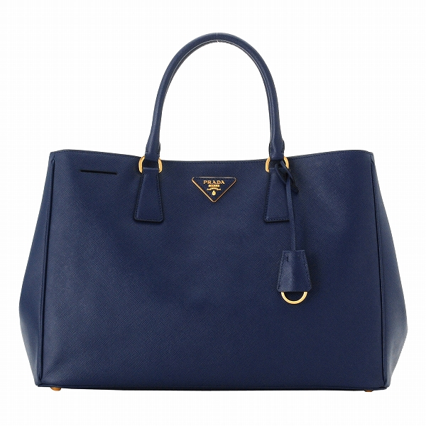 プラダ SAFFIANO LUXロゴプレート付きビジネスハンドバッグ BN1844 SAF.LUX BLUETTE