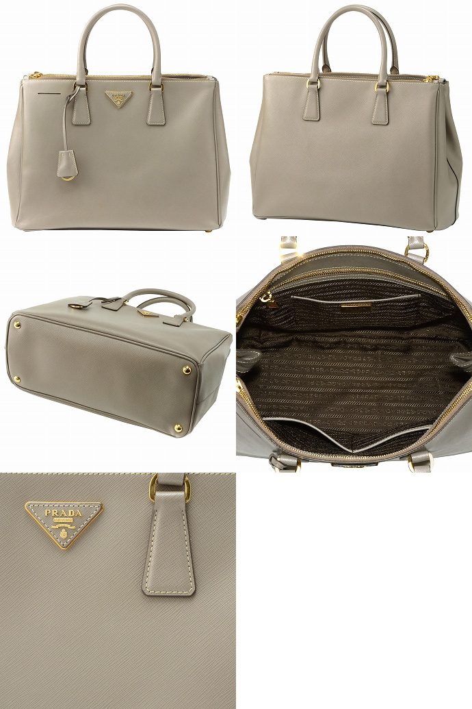 プラダ SAFFIANO LUXビジネスハンドバッグ BN1786 SAF.LUX ARGILLA