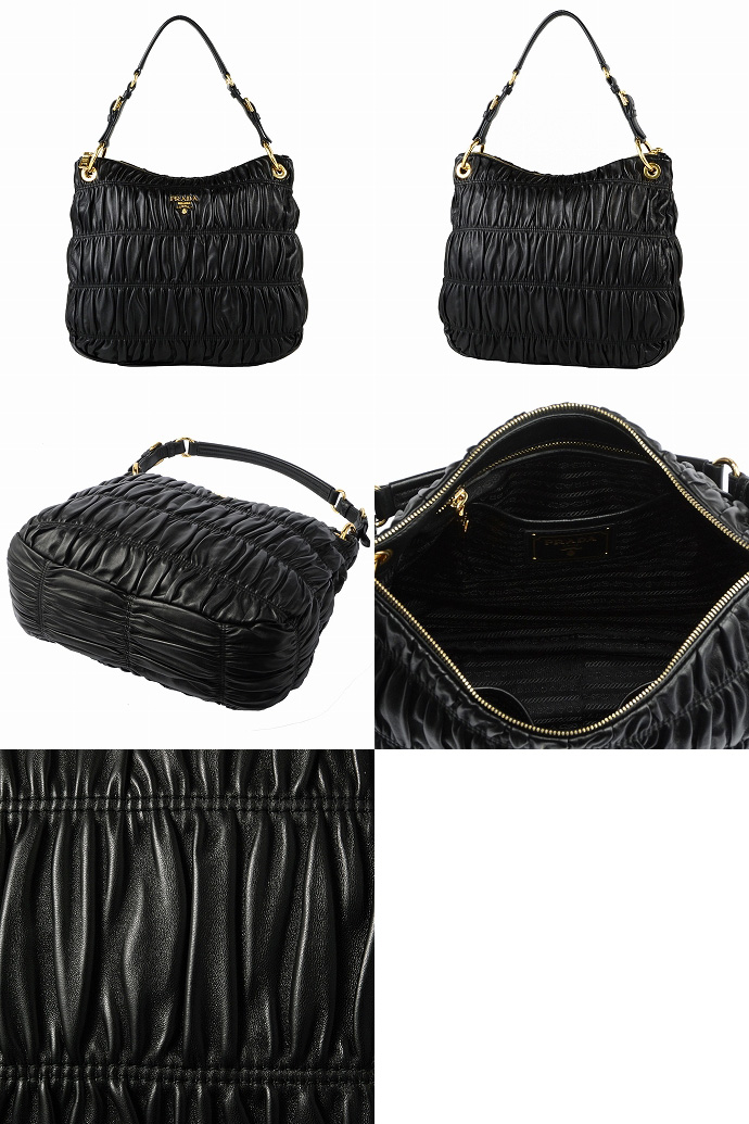 プラダ NAPPA GAUFREワンショルダーバッグ BR4729 NAPPA GAUFRE NERO 05P02Mar14