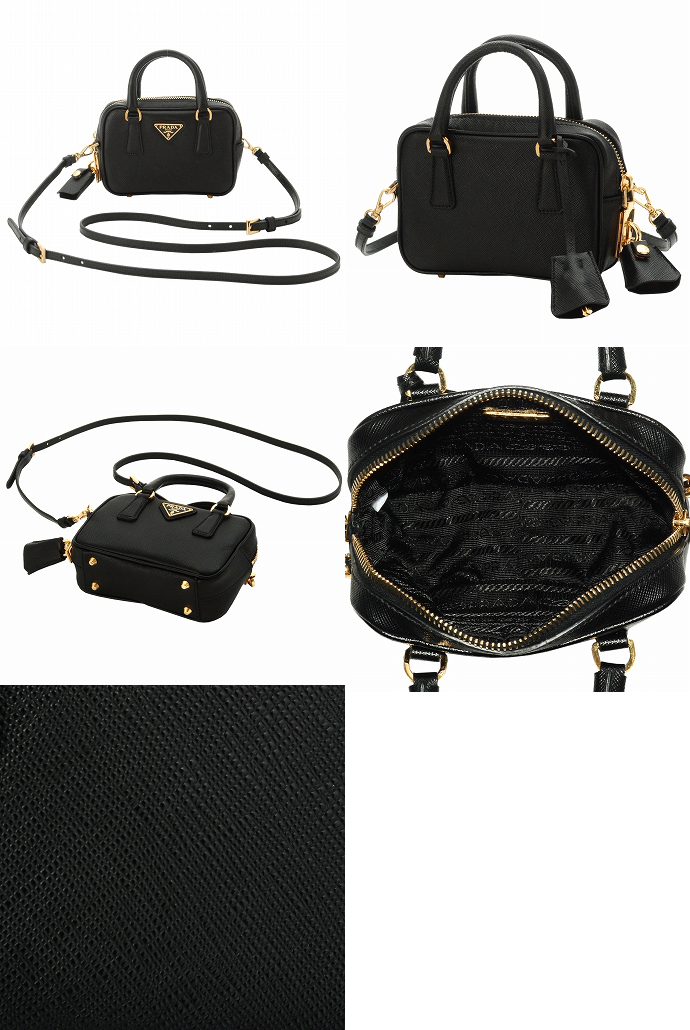 プラダ SAFFIANO LUXストラップ付きミニハンドバッグ BL0705 SAF.LUX NERO 05P02Mar14