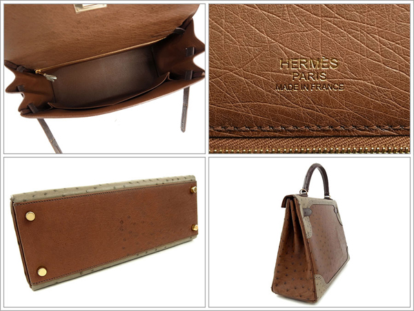 エルメス ハンドバッグ ケリー 32 cm ギリーズ Q刻印 Kelly トリコロール QL26-GZ