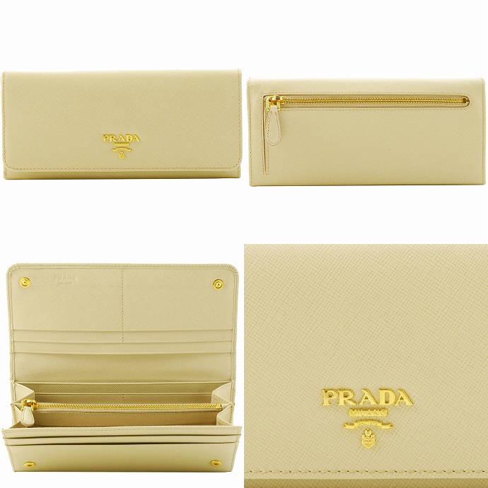 プラダ SAFFIANO METAL ORO2つ折り長財布 1M1132 QWA 507