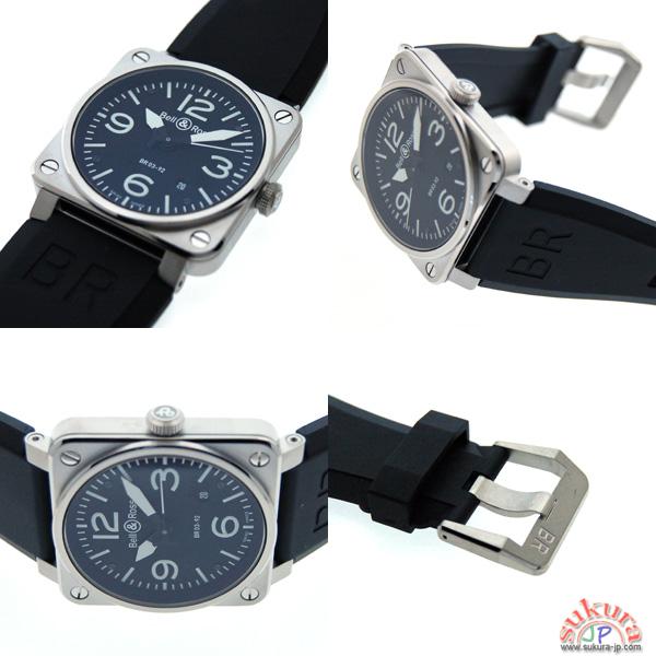 ベル＆ロス　BELL＆ROSS　BR03-92　42mm　ブラック　SSブレス付