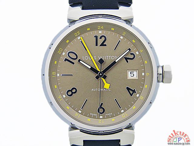 ルイヴィトン時計 タンブール ＧＭＴ Ｑ1132 ブラウン文字盤