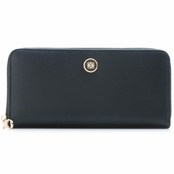 ロエベ ANAGRAM SIGNATUREラウンドファスナー長財布 11830EF13 0001 1100