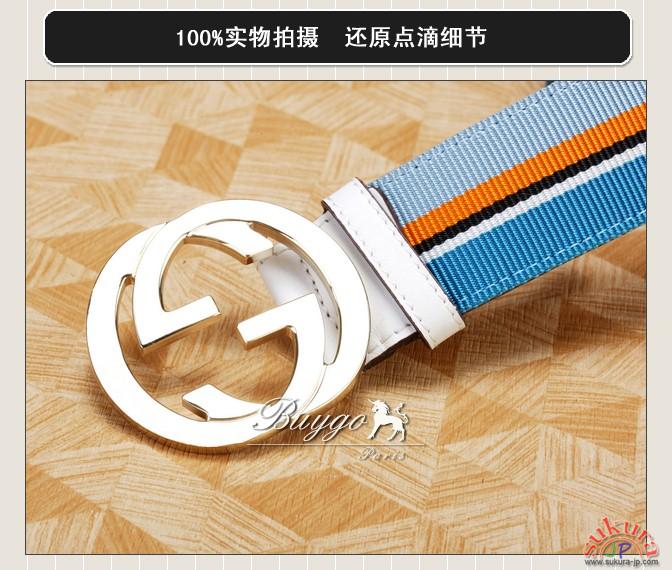 グッチ ベルト グッチ カーフ シルバー ライトピンク×ウエビング BELT 114876