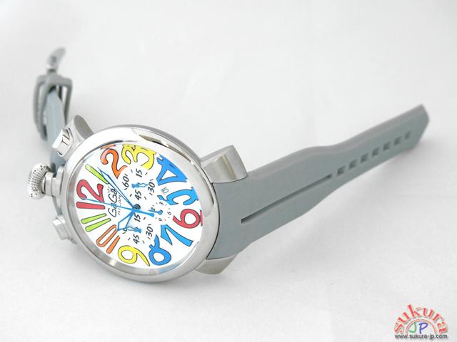 ガガミラノコピー マニュアーレ　クロノ　48mm　クォーツ 5050.1 グレーラバー