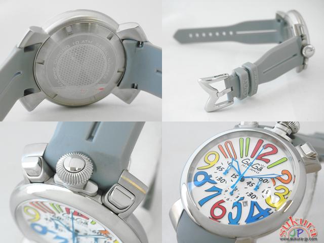 ガガミラノコピー マニュアーレ　クロノ　48mm　クォーツ 5050.1 グレーラバー