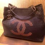 【2014年NEW】★シャネルスーパーコピー"Shopping Center"☆シャネル14K【SAC Accordeon】☆NOIR×ORANGE