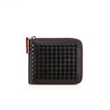 2015SSセレブ・モデル愛用クリスチャン ルブタンコピー Christian Louboutin ☆Panettone Spikes Square Wallet Black Leather☆レディー...