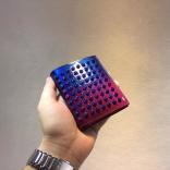 2015年春夏新作 セレブ・モデル愛用クリスチャン ルブタンコピー Christian Louboutin ☆Paros Spikes Wallet Rose-Digitale Patent☆メンズウ...