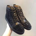 16新作 LOUBOUTIN ルブタンコピー  STRASS ルイス メンズスニーカ