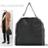 16-17AW Stella McCartney ステラマッカートニー スーパーコピー ブラック ファラベラ スタッデッド ミニ トート 371223W98971000