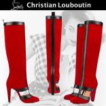 日本未入荷 クリスチャン ルブタンスーパーコピー Christian Louboutin 2016-17AW新作 斬新デザイン Barbareva ロングブーツ