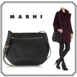 16-17AW セール☆MARNI マルニ バッグコピー スタッズレザーショルダーバッグ