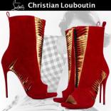 日本未入荷 クリスチャン ルブタンスーパーコピー Christian Louboutin 2016新作 魅惑的なカーマイン Miss Circusブーツ