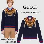 2017Cruise グッチスーパーコピー【ＧＵＣＣＩ】 ◆ｔｉｇｅｒ ニットブルゾン