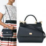 17SS DOLCE & GABBANA ドルチェ&ガッバーナ コピー DG161 SMALL‘SICILY’BAG IN DAUPHINE PRINT LEATHER