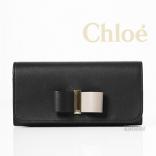 2017-18AW CHLOE クロエスーパーコピー 新作 Chloe Leather Bow二つ折り長財布