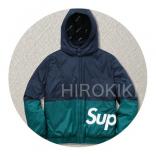 シュプリームコピー FW18 シュプリームSIDELINE LOGO PARKA JACKET NAVY