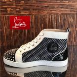 2018新作 CHRISTIAN LOUBOUTIN クリスチャンルブタンスーパーコピー★ LOU SPIKES ORLATO ★ グリッター スニーカー 3170139BKD6