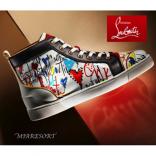 18SS新作★CHRISTIAN LOUBOUTIN クリスチャンルブタンスーパーコピー  LOUBITAG 白 ★ スニーカー 1180212WH43