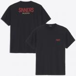 バレンシアガ スーパーコピー SINNERS★オーバーサイズ バレンシアガ tシャツ 偽物 NOIR