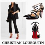 18SS 新作大人気クリスチャン ルブタンコピー CHRISTIAN LOUBOUTIN  CROSSFLIKETA  パンプス ヒール高10cm 1180354BK01