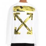 ホワイト オフ ホワイト トレーナー 偽物【Off-White】ARROWS SWEATSHIRT OMBA025F19E30010 0160