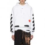 ​オフ ホワイト パーカー 偽物 レプリカ OFF WHITE★19AW★Incomplete Spray paintフーディ