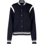 大人気★ジバンシィ ジャケット コピー のレディース NAVY BLUE ウール ボンバー