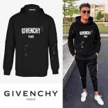 ​大人気【ジバンシィ コピー パーカー】＊GIVENCHY PARISデストロイド フーディ