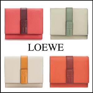 新作★ロエベ★ロエベ 財布 偽物★コンパクトTrifold 三つ折りミニ財布 124.12AB41