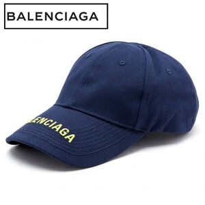 バレンシアガ キャップ コピー バレンシアガ CAP バレンシアガ LOGO 541400 410B2 4175 NAVY/YELLOW