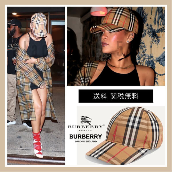 BURBERRY バーバリー キャップ コピー チェック 帽子