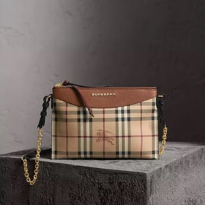 BURBERRY バーバリー チェック コピー 2WAY チェーン レザーバッグ