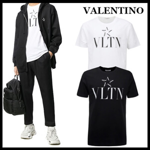 VLTN Tシャツ 韓国 ヴァレンティノ Tシャツ コピー★VLTN LOGO TE STAR Tシャツ★