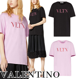 VLTN Tシャツ ヴァレンティノ Tシャツ コピー ヴァレンティノ◆2色 プリント TB3MG07D3V645F