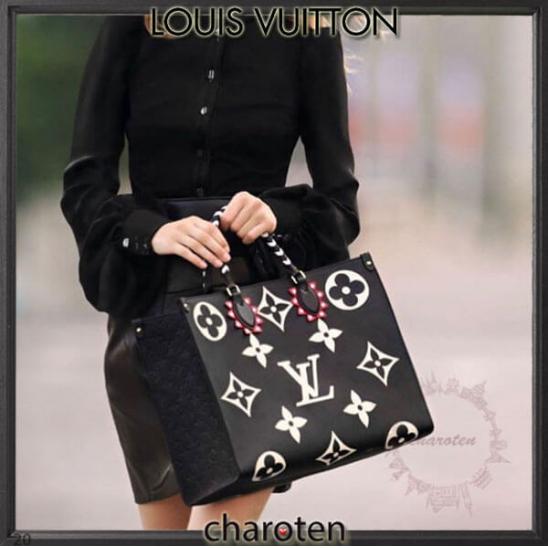 入手困難★ルイヴィトン オンザゴー コピー GM★モノグラムクラフティ​ ブランドバッグ 偽物​ ON THE GO LV CRAFTY EMPREINTE