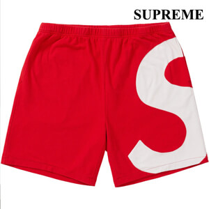 シュプリーム パンツ 偽物 シュプリームS LOGO SHORT/RED