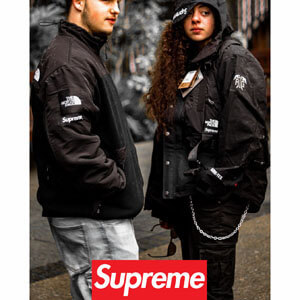 ★シュプリーム 偽物 Supreme RTG 偽物 TNF ★ SS 22 ★ RTG Fleece Jacket ★ Black 意外性抜群のコラボモデル 服