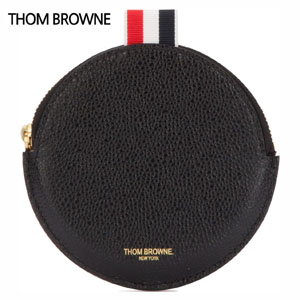 トムブラウン コインケース コピー 小銭入れ THOM BROWNE☆BLACK LEATHER COIN CASE FAW070A00198 001