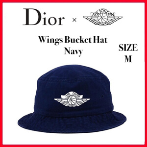 ディオール ナイキ キャップ コピー☆【大注目コラボ】ディオール☆ Air Jordan Wings Bucket Hat /NAVY