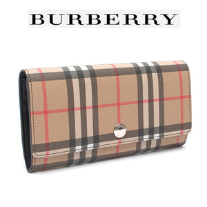 バーバリー 財布 メンズ 偽物 BURBERRY ヴィンテージ チェック 8015116 長財布